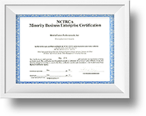 NCTRCA Minority Buiseness Enterprise Certification